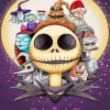 The nightmare before christmas poster Diamond With Numbers