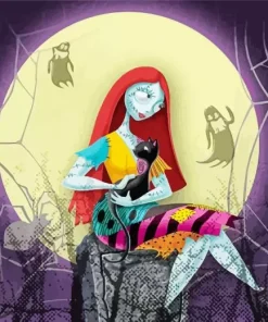 The nightmare before christmas sally Diamond With Numbers