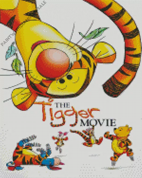 The tigger movie poster Diamond Dotz The Tigger Movie Poster Diamond Painting