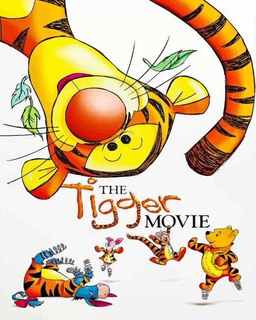 The tigger movie poster Diamond Paintings The Tigger Movie Poster Diamond Painting