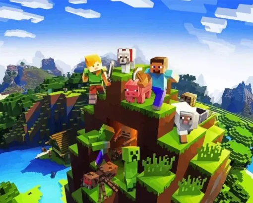 Minecraft Earth Game Diamond Painting