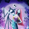 Tim Burton The nightmare before christmas Diamond With Numbers