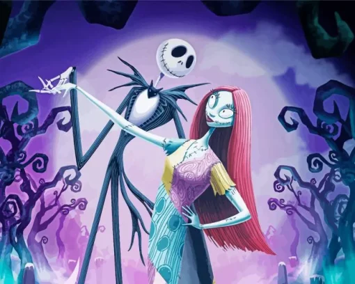 Tim Burton The nightmare before christmas Diamond With Numbers