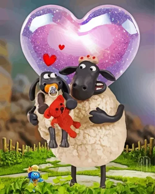 Timmys Mother Shaun the Sheep Diamond Painting