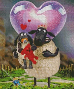 Timmys Mother Shaun the Sheep Diamond Painting