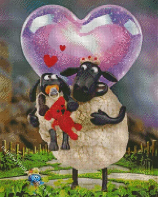 Timmys Mother Shaun the Sheep Diamond Painting