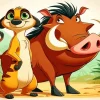 Timon And Pumbaa Diamond Painting