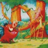 Timon And Pumbaa Animated Series Diamond Painting