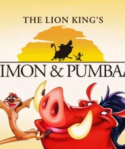 Timon And Pumbaa Poster Diamond Painting