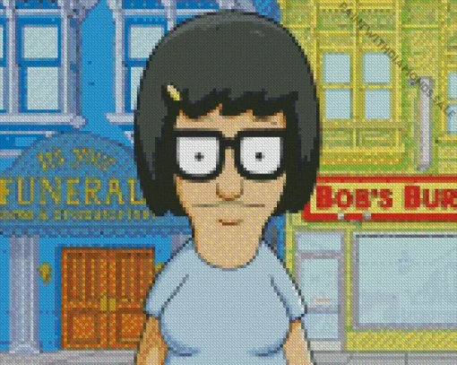 Tina Belcher Character Diamond Painting