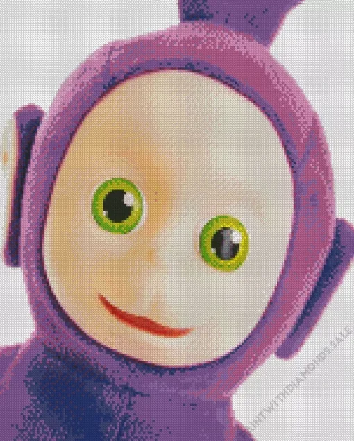 Tinky Winky Character Diamond Painting