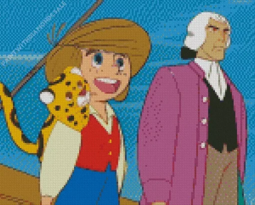 Treasure Island Anime Characters Diamond Painting