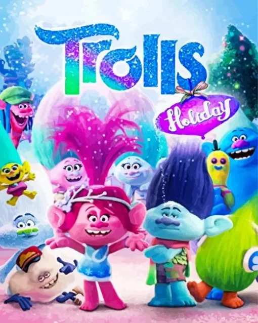 Trolls Holiday Diamond Painting