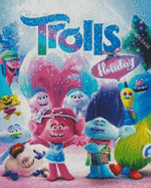 Trolls Holiday Diamond Painting