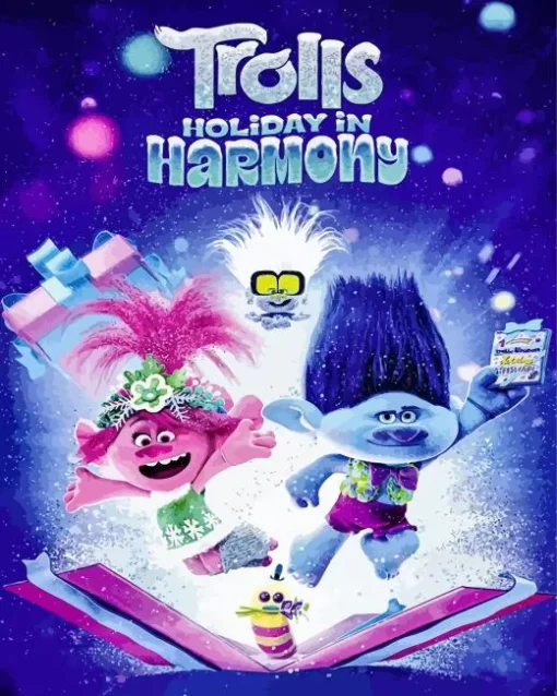 Trolls Holiday Animation Diamond Painting