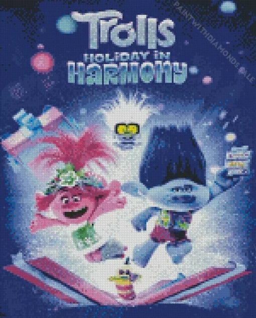 Trolls Holiday Animation Diamond Painting