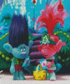 Trolls Holiday Cartoon Diamond Painting