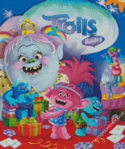 Trolls Holiday Poster Diamond Painting