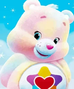 True Heart Bear Care Bears Diamond By Numbers