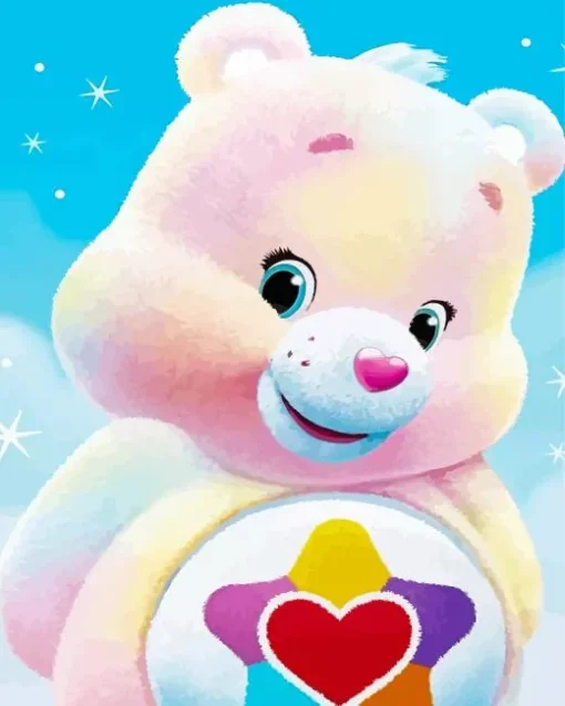 True Heart Bear Care Bears Diamond By Numbers