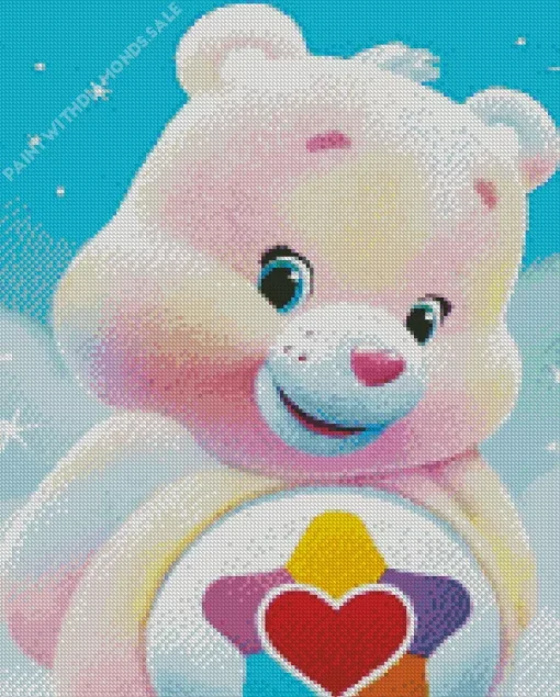 True Heart Bear Care Bears Diamond Paintings