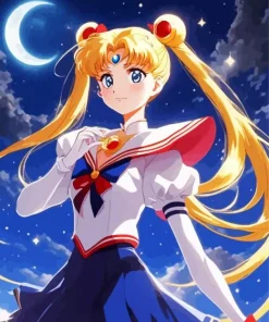 Usagi Tsukino Sailor Moon Diamond With Numbers