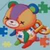 Animal Crossing Stitches Bear Art Diamond Painting