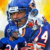 Walter Payton Chicago Bears Diamond By Numbers