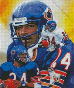 Walter Payton Chicago Bears Diamond Paintings