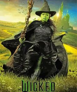 Wicked Movie Elphaba Character Poster Diamond Painting