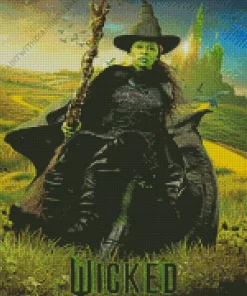 Wicked Movie Elphaba Character Poster Diamond Painting