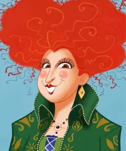 Winifred Sanderson Hocus Pocus Diamond By Numbers