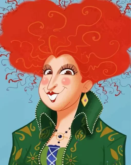 Winifred Sanderson Hocus Pocus Diamond By Numbers