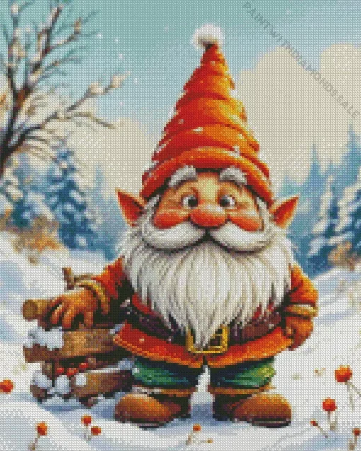 Winter Gnome Diamond Dotz