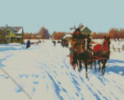 Wisconsin Winter Richard Lorenz Diamond Paintings