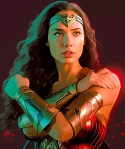 Wonder Woman Marvel Portrait Diamond Painting