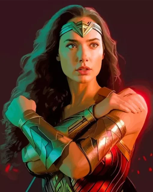 Wonder Woman Marvel Portrait Diamond Painting