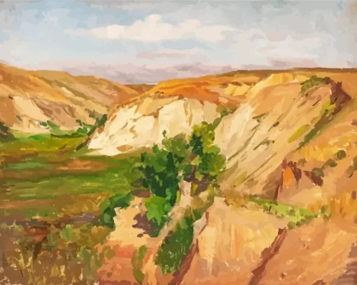 Wyoming Landscape Richard Lorenz Diamond By Numbers