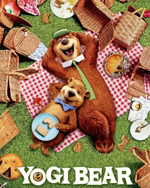 Yogi bear animation Diamond By Numbers Yogi Bear Animation Diamond Painting