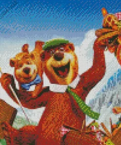 Yogi Bear Animation Character Diamond Painting