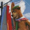 Yogi Bear Cartoon Character Diamond Painting