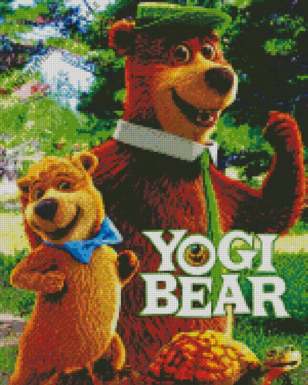 Yogi bear cartoon8 Diamond Paintings Yogi Bear Cartoon Diamond Painting