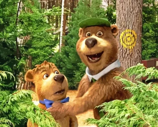 Yogi Bear Characters Diamond Painting