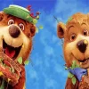 Yogi Bear Characters Eating Diamond Painting