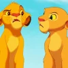 Young Simba And Nala Diamond Painting