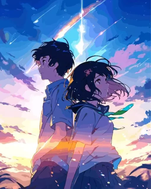 Your Name Characters Diamond Painting