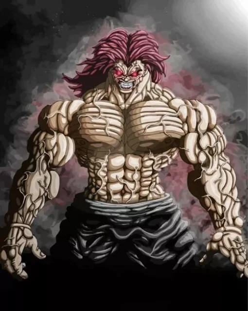 Yujiro Hanma Baki The Grappler Diamond Painting