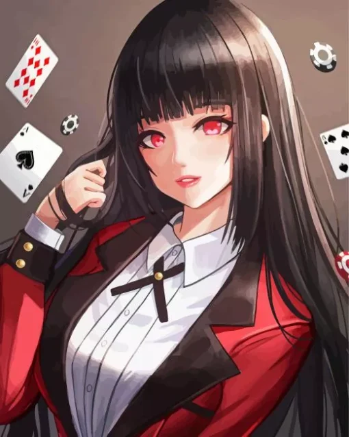 Yumeko Jabami Kakegurui Anime Diamond Painting