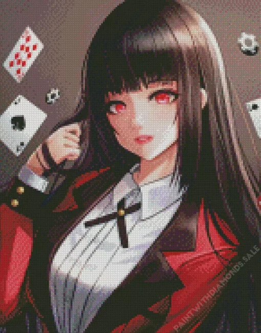 Yumeko Jabami Kakegurui Anime Diamond Painting