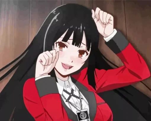 Yumeko Jabami In Kakegurui Diamond Painting